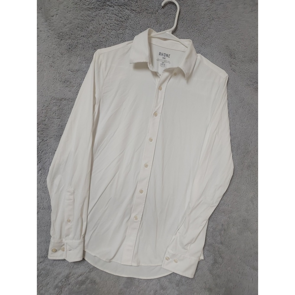 Rhone Shirt Mens Small Commuter Slim Fit Long Sleeve Button Down Italian Fabric